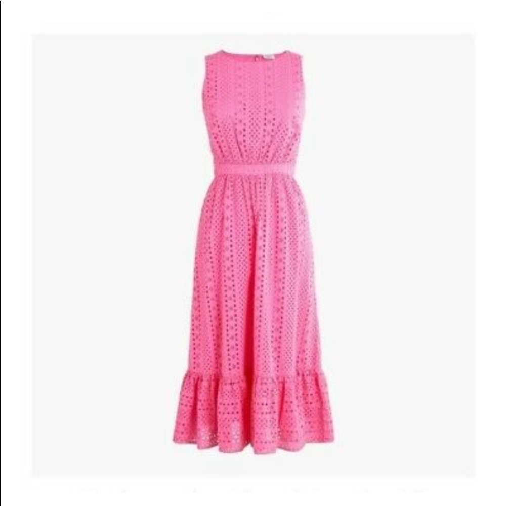 J.Crew eyelet lace gorgeous pink dress Size 12